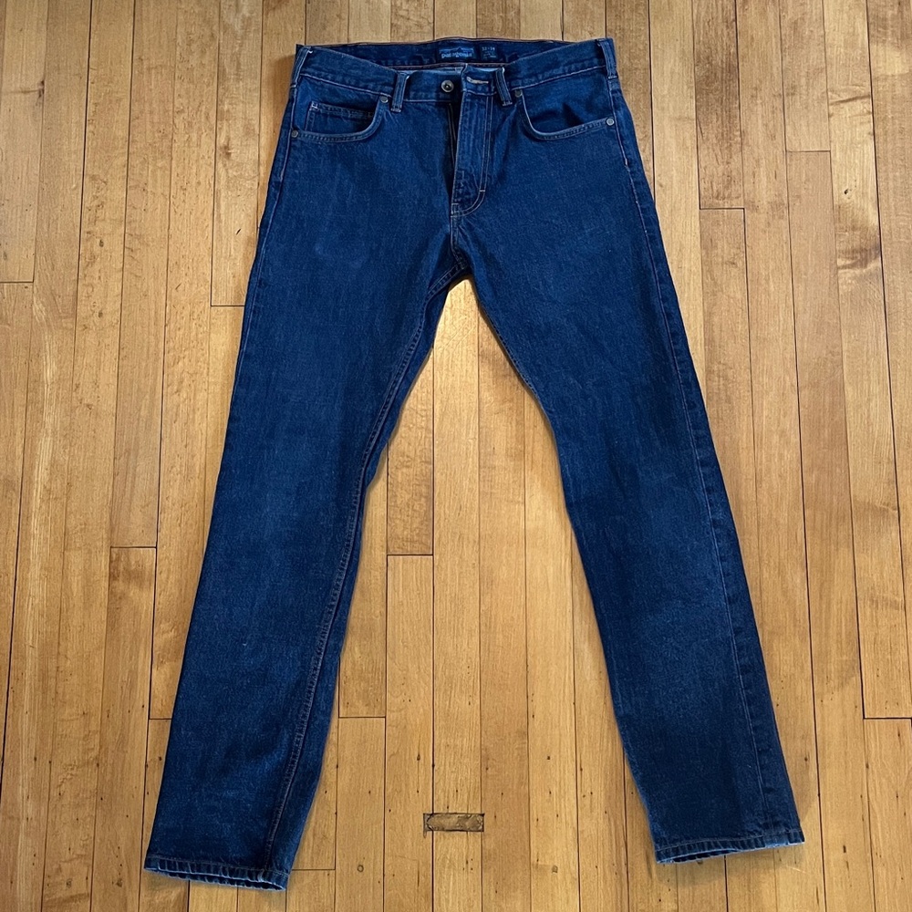 Patagonia Iron Clad Organic Cotton Deep Blue Slim Jeans